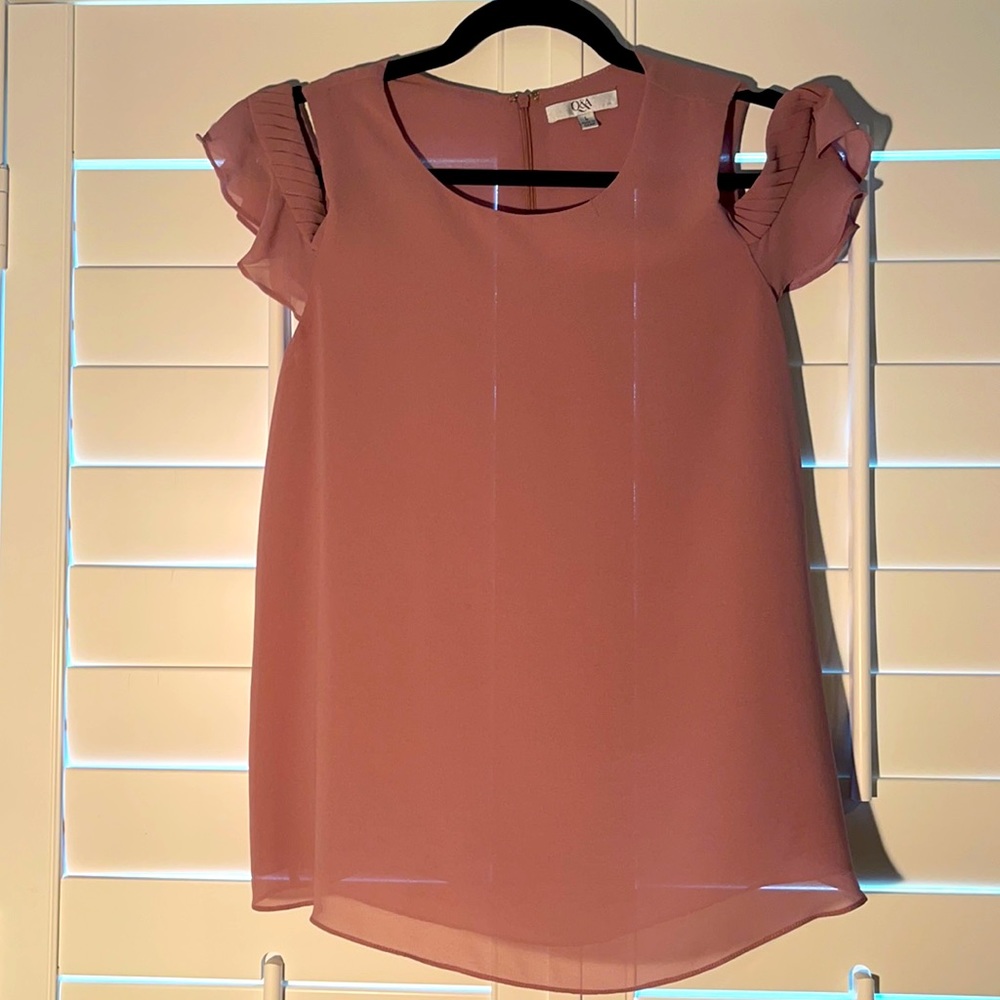Q&A Cold Shoulder Blouse New Without Tag